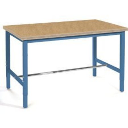 GLOBAL EQUIPMENT 72"W x 30"D Production Workbench - Shop Top Safety Edge - Blue 253844-BL